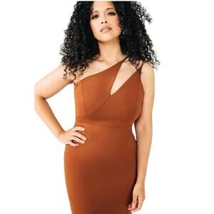 Chloe Kristyn Nicole Ponte Knit Dress Size XS Color Chocolate Size XS